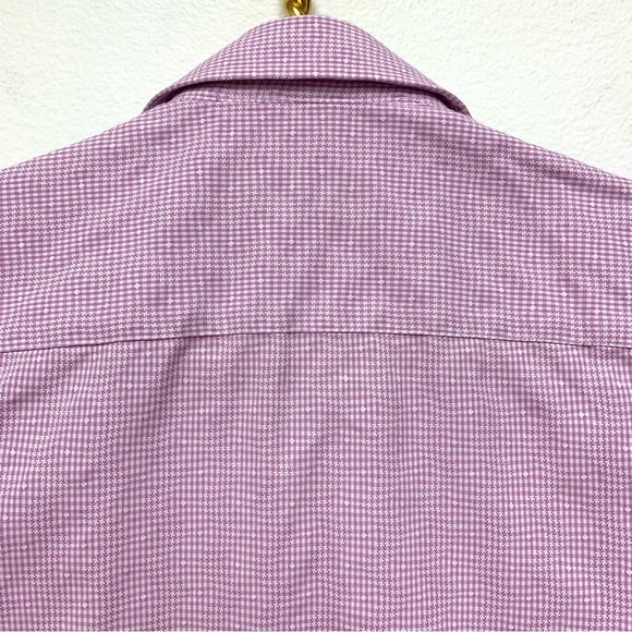 Robert Graham Boys Small 8 Button Down Dress Shirt Light Purple Gingham Check‎ - Picture 11 of 13
